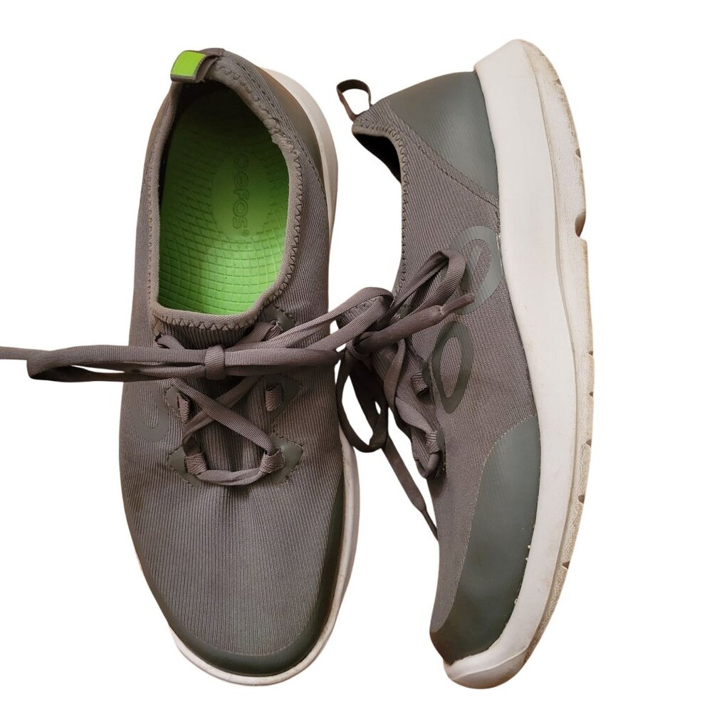 Oofos Gray Walking Sneakers OOfoam Sole 9.5 Volcanic Ash OOmg Sport LS